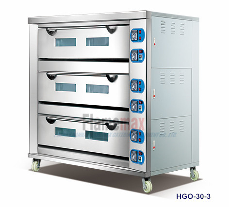 HGO-30-3 Gas Baking Oven (3-deck 9-tray)