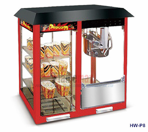 HW-P8 Popcorn Machine & Warming Showcase