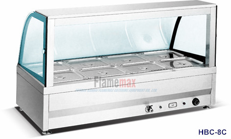 HBC-12C 12-Pan Hot Food Display(curved glass)