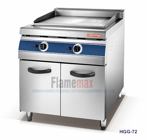 HEG-72 Electric Half-Grooved Griddle with Cabinet