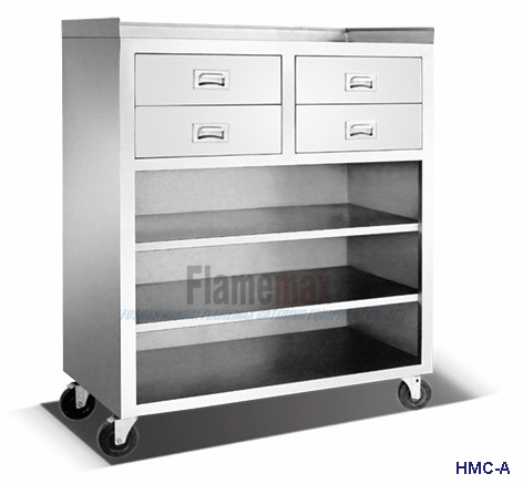 HMC-A mobile cabinet with drawers & shelves