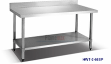HWT-2-66SP Working Table with splashback(square tubes)
