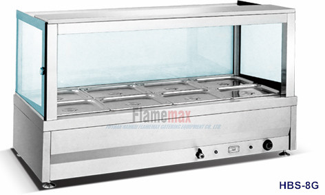HBS-10G 10-Pan Hot Food Display(straight glass)