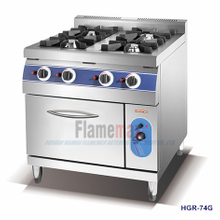 HGR-74E 4-Burner Gas Range with Electric Oven