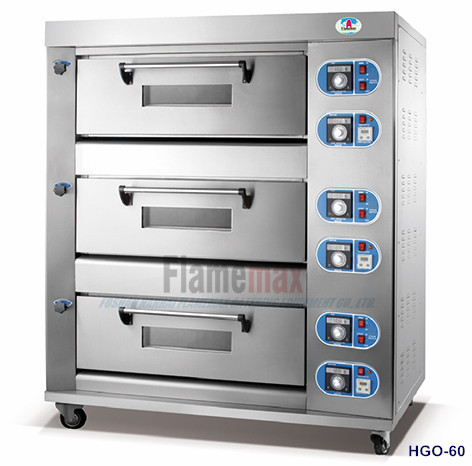 HGO-60 Gas Baking Oven (3-deck 6-tray)