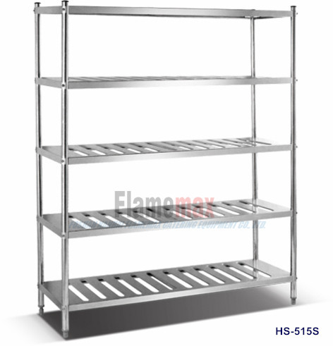 HS-515SS 5-Tier Perforated Storage Shelf