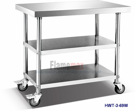 HWT-3-89W 3-deck mobile working table