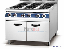 HGR-96 6-Burner Gas Range with Cabinet